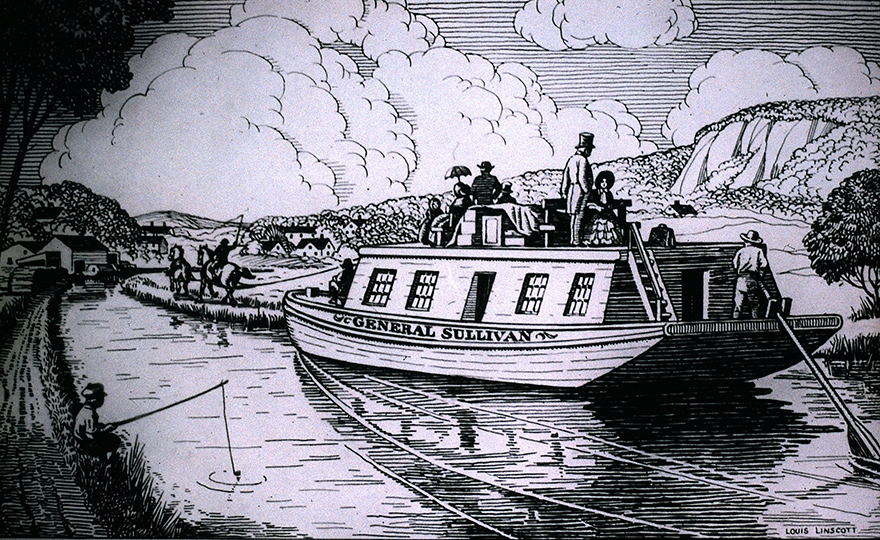 Middlesex Canal passenger boat General Sullivan